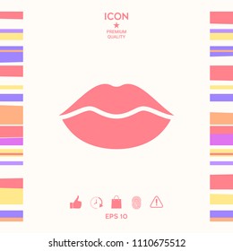 Lips symbol icon