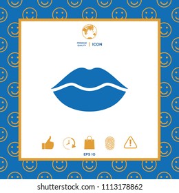 Lips symbol icon