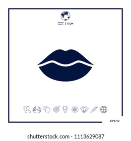 Lips symbol icon