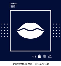 Lips symbol icon