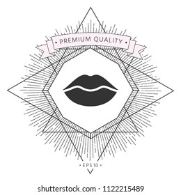 Lips symbol icon