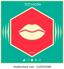 Lips symbol icon