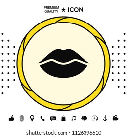 Lips symbol icon