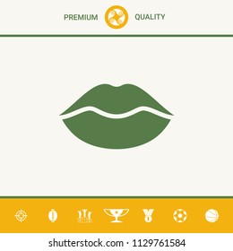 Lips symbol icon