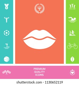 Lips symbol icon