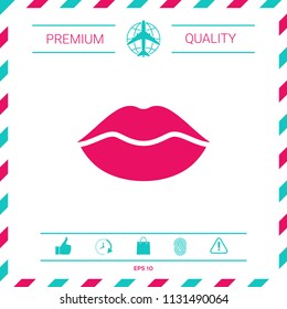 Lips symbol icon