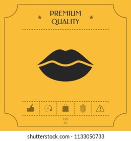 Lips symbol icon