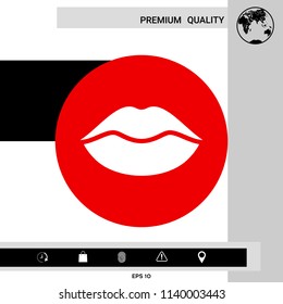 Lips symbol icon