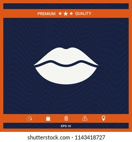 Lips symbol icon