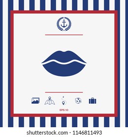 Lips symbol icon