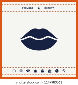 Lips symbol icon