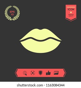 Lips symbol icon