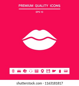 Lips symbol icon
