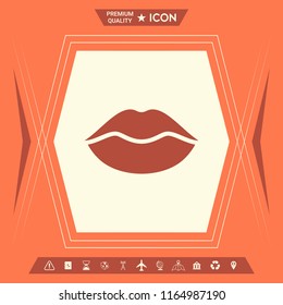 Lips symbol icon