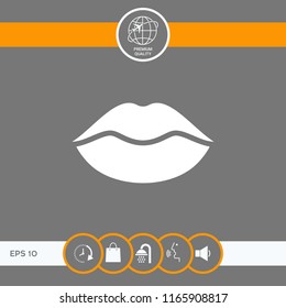 Lips symbol icon