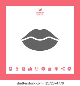 Lips symbol icon