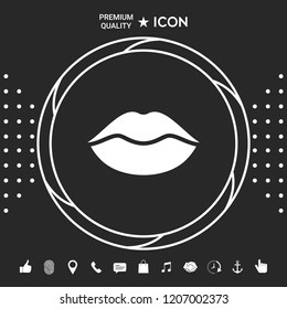 Lips symbol icon