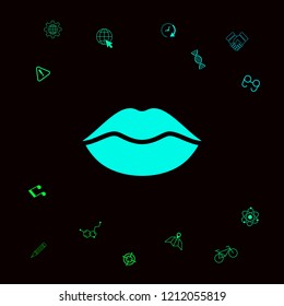 Lips symbol icon