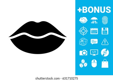 Lips symbol icon
