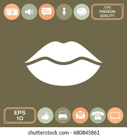 Lips symbol icon