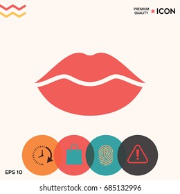 Lips symbol icon