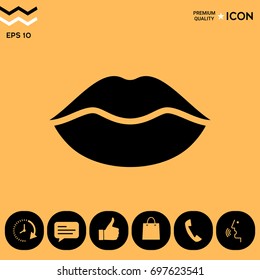Lips symbol icon