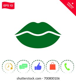 Lips symbol icon