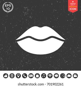 Lips symbol icon