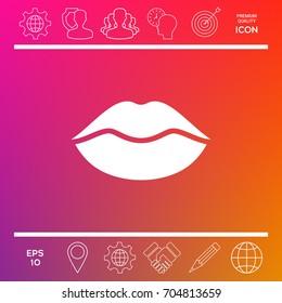 Lips symbol icon