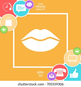 Lips symbol icon