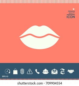 Lips symbol icon