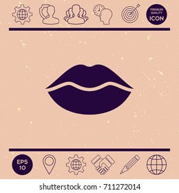Lips symbol icon