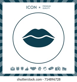 Lips symbol icon