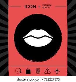 Lips symbol icon