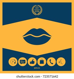 Lips symbol icon