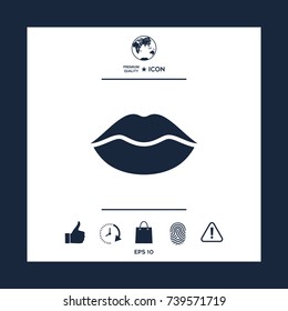 Lips symbol icon