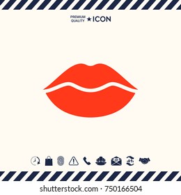 Lips symbol icon