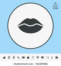 Lips symbol icon