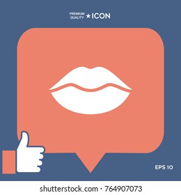 Lips symbol icon