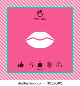 Lips symbol icon