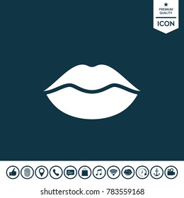 Lips symbol icon