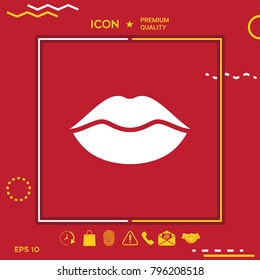 Lips symbol icon