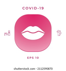Lips symbol icon. Elements for your design