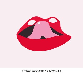 labios con lengua