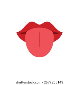 Labios con elemento de diseño plano de lengüeta