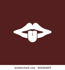 lips and tongue icon