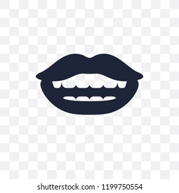 Lips transparent icon. Lips symbol design from Dentist collection. Simple element vector illustration on transparent background.