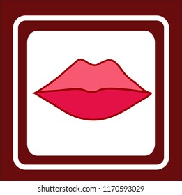LIPS VECTOR ICON