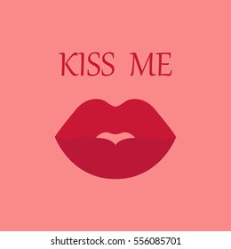 lips - vector icon Kiss me