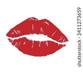Lips vector icon set. kiss illustration sign collection.  woman symbol. love logo.